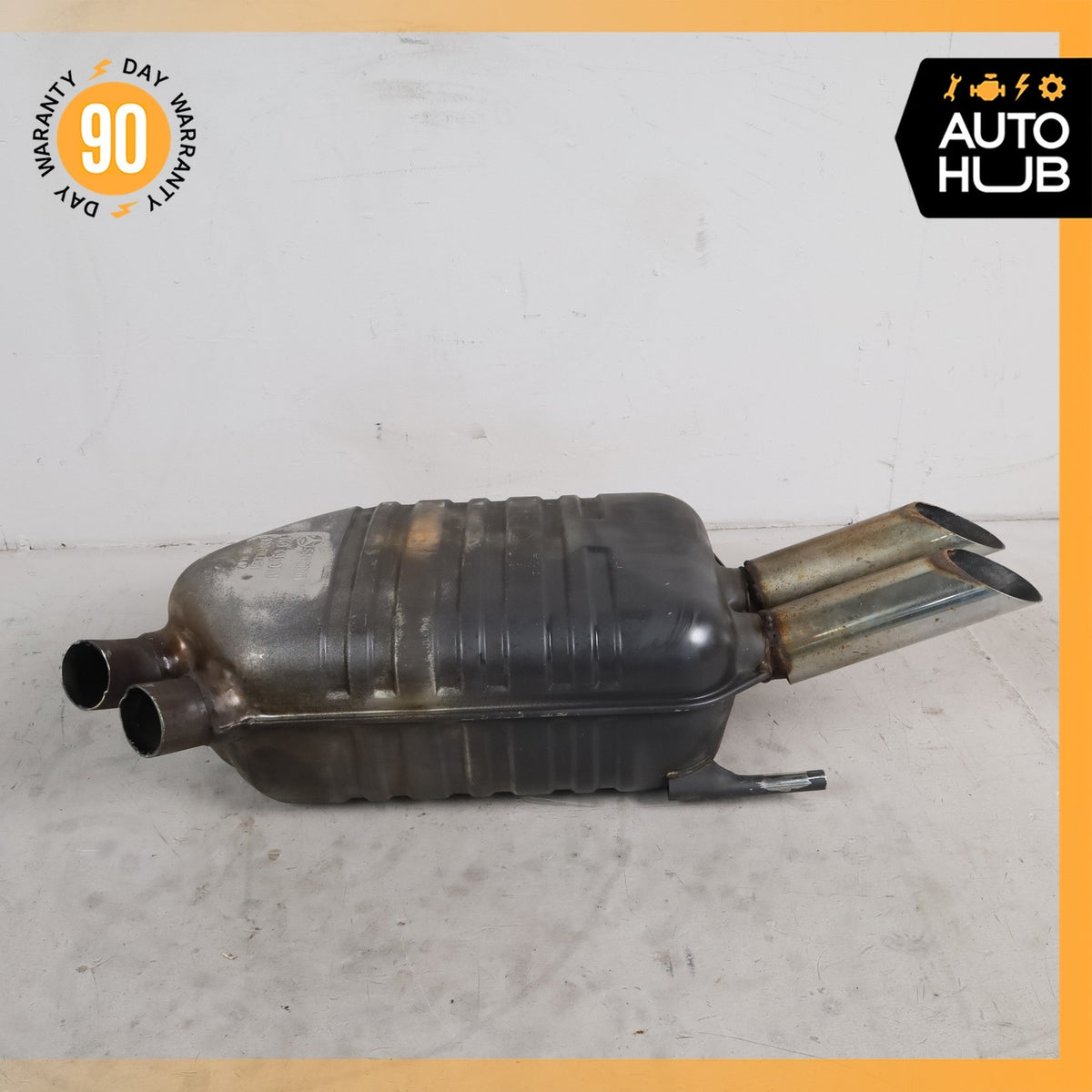 96-99 Mercedes W140 CL600 S600 Coupe Exhaust Muffler OEM 63k - photo 7