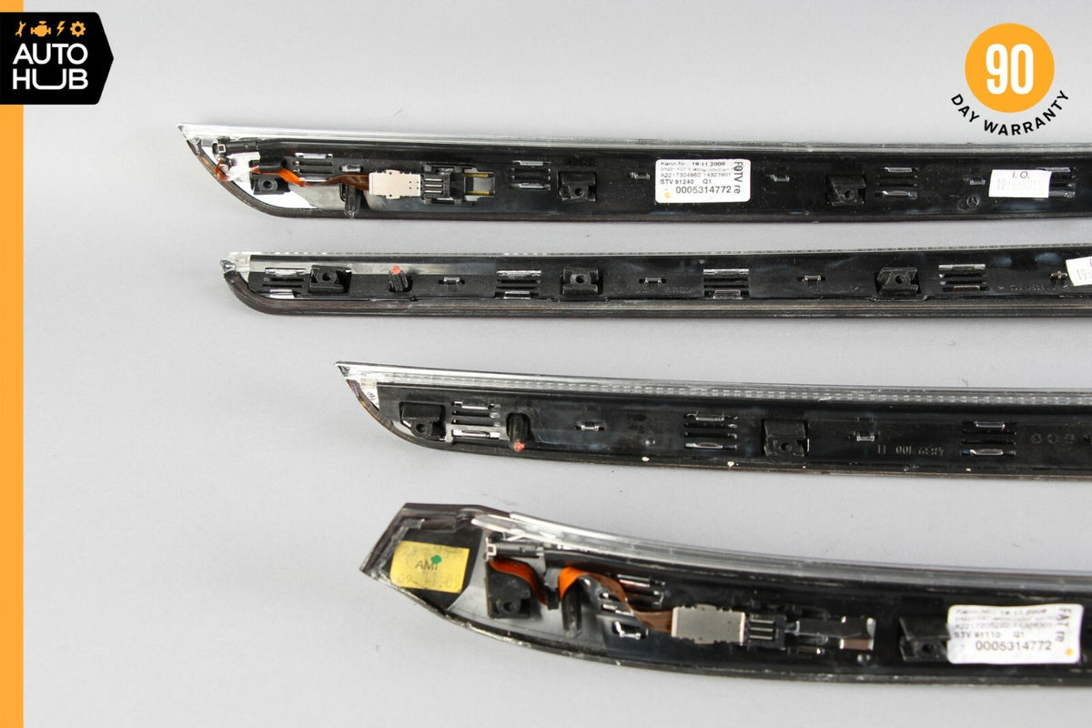 10-13 Mercedes W221 S400 S550 Door Panel Trim Set 2217205222 Wood OEM - photo 9