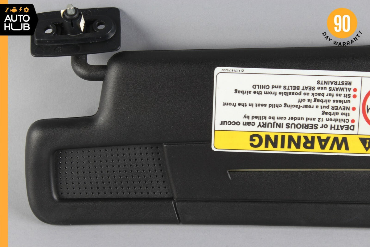 05-11 Mercedes R171 SLK280 SLK350 Sun Visor Sunvisor Shade Right Side Black OEM - photo 8