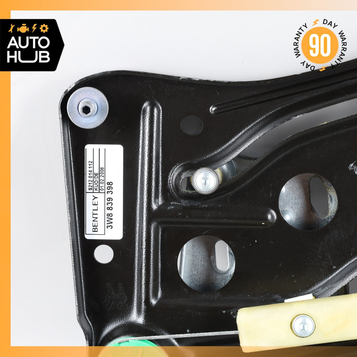 06-07 Bentley Continental GT Coupe Rear Right Side Window Regulator OEM 61k - photo 3