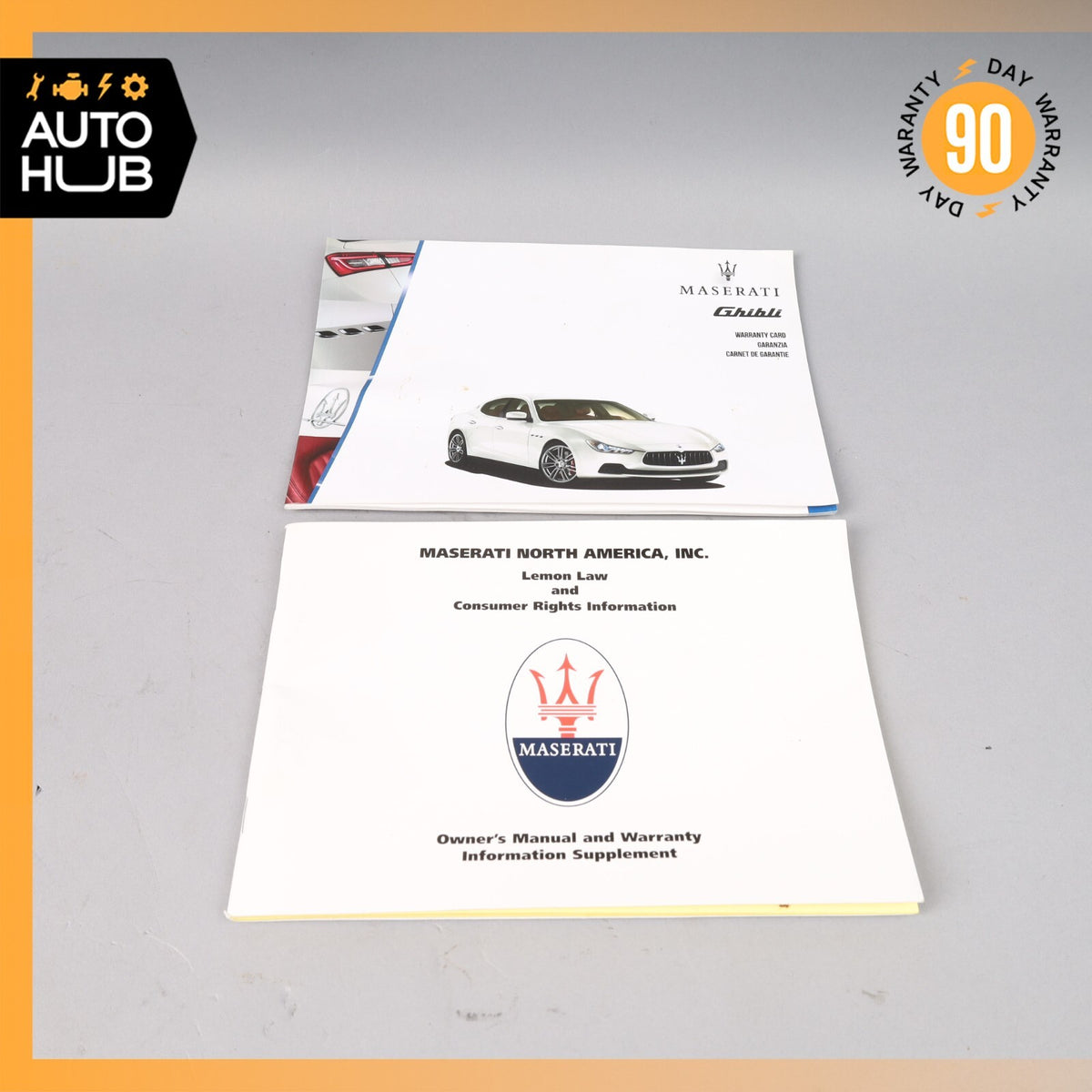 2014 Maserati Ghibli M157 Owner's Operator Maintenance Manual Book OEM - photo 1