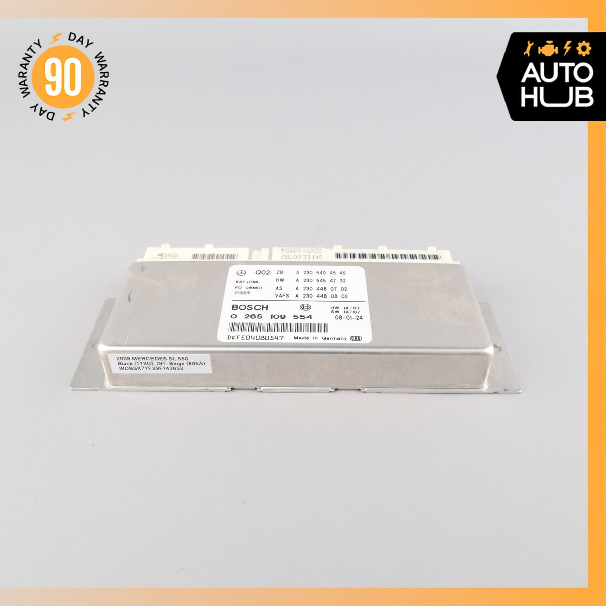 Mercedes R230 SL550 SL600 ESP Electronic Stability Control ABS PML Module OEM - photo 2