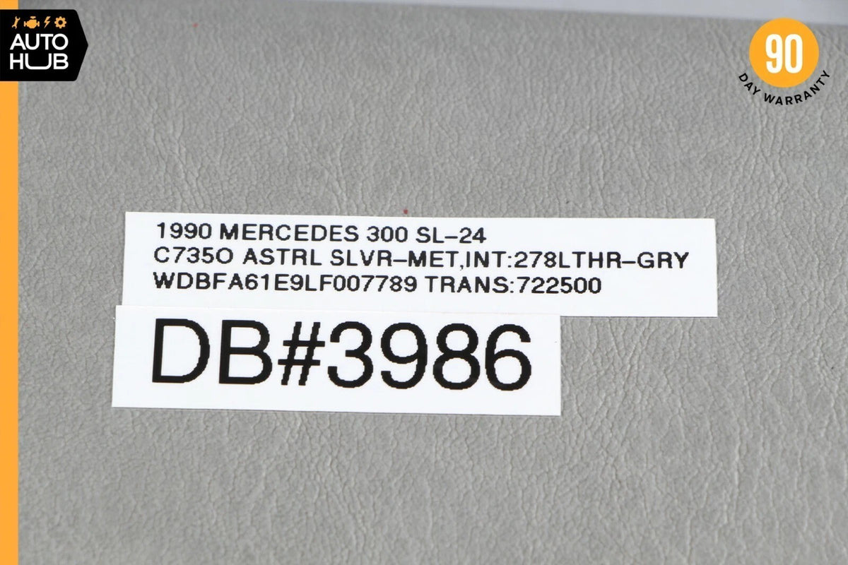 90-02 Mercedes R129 300SL SL500 Left Driver Side Sun Visor Sunvisor Gray OEM - photo 12