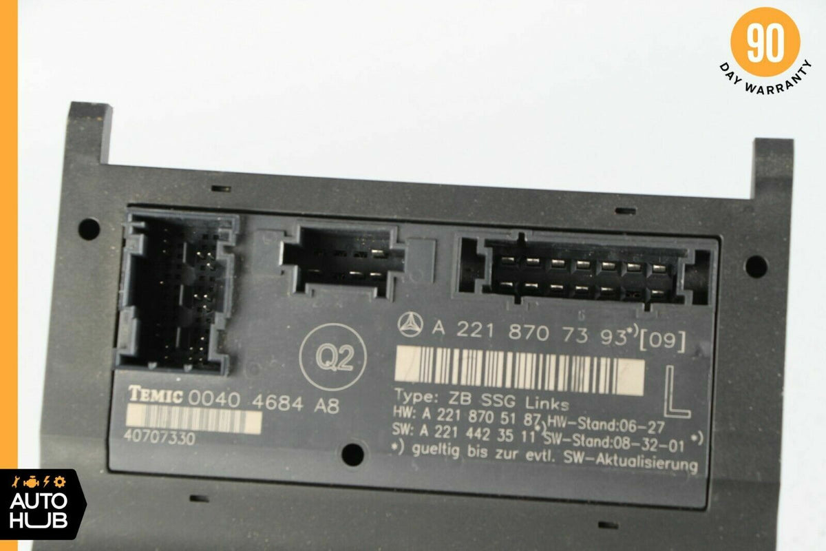 07-13 Mercedes W221 S550 S400 Front Left Driver Side Under Seat Control Unit OEM - photo 5