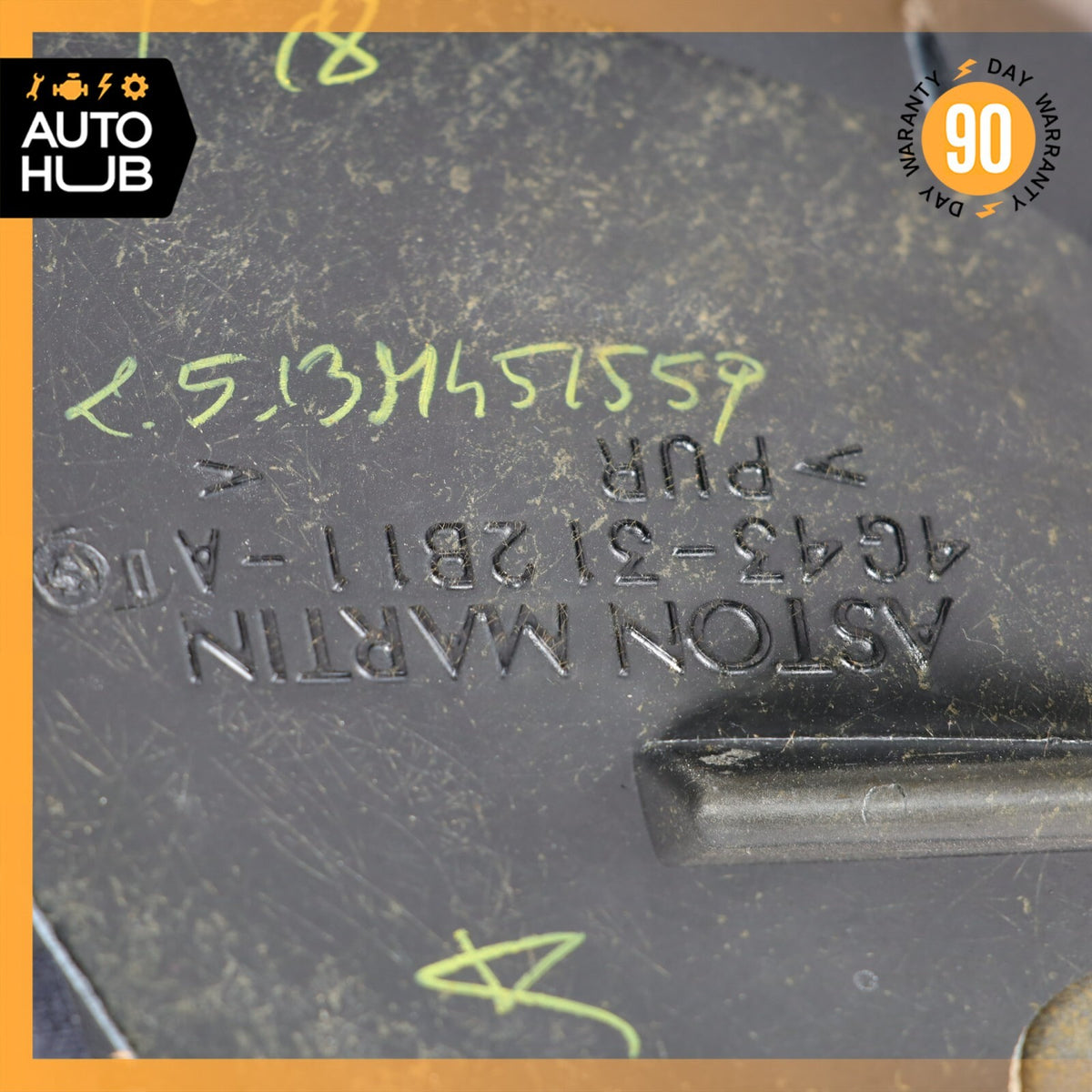 13-16 Aston Martin DB9 Coupe Rear Left Interior Quarter Upper Panel Trim OEM 35k - photo 23