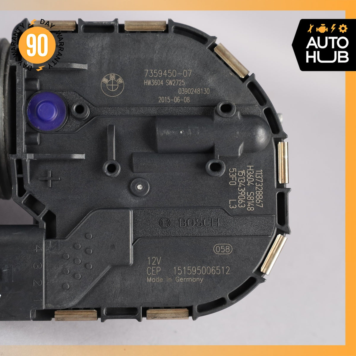 14-21 BMW i3 I01 Right Passenger Side Windshield Wiper Motor OEM 80k - photo 9