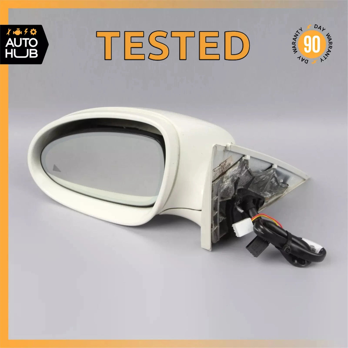 07-09 Mercedes W221 S600 S63 Left Side Rear View Door Mirror w/ Blind Spot OEM - photo 1