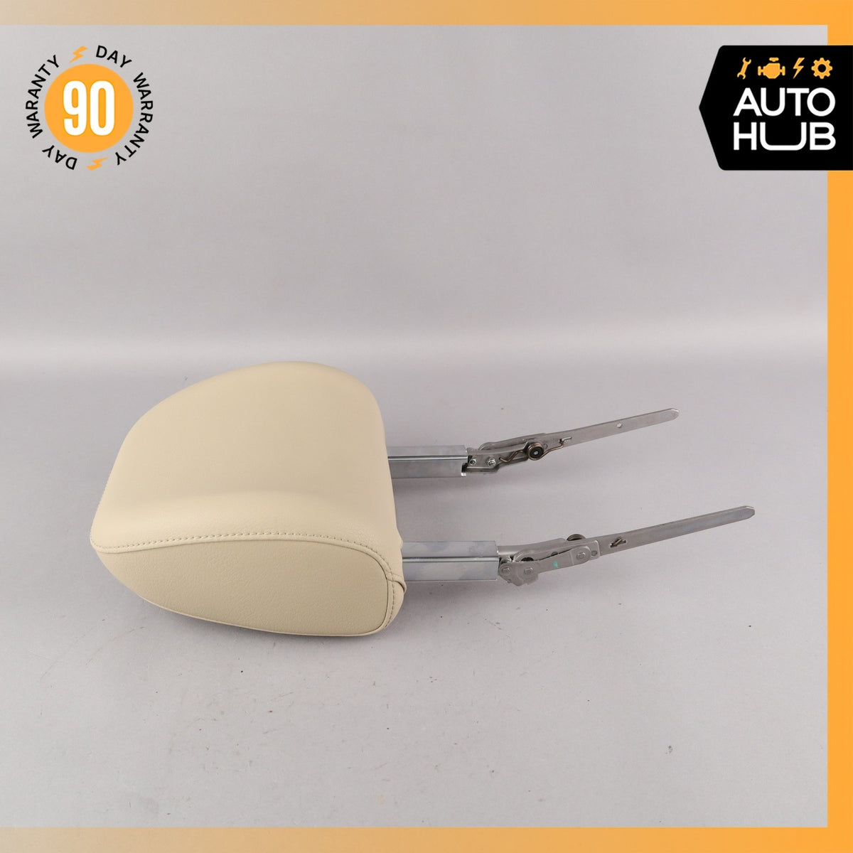 Audi 4M Q7 Front Left Side Seat Cushion Headrest Head Rest Beige OEM 87k - photo 11