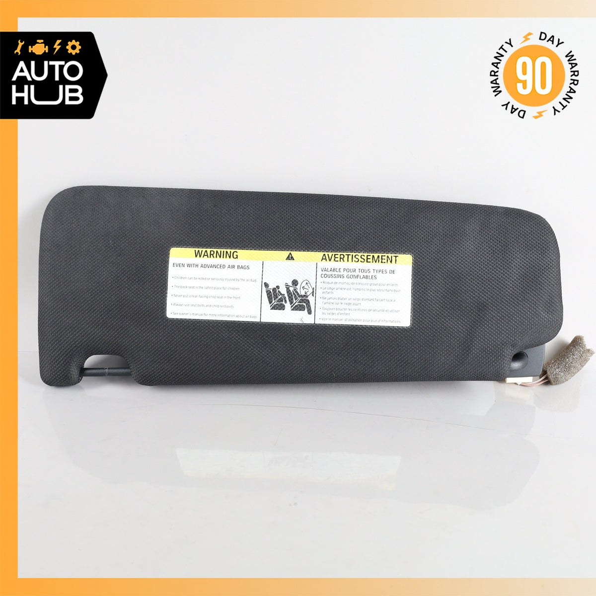 11-16 BMW F10 550i 528i Right Passenger Sun Visor Shade Black 51168038166 OEM - photo 10