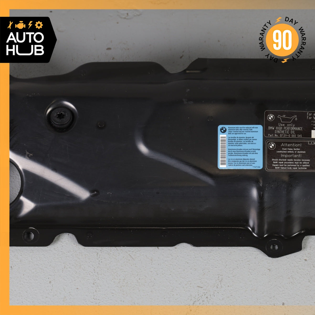 08-10 BMW E60 528i 550i 535i Radiator Core Center Upper Tie Bar Support OEM - photo 4