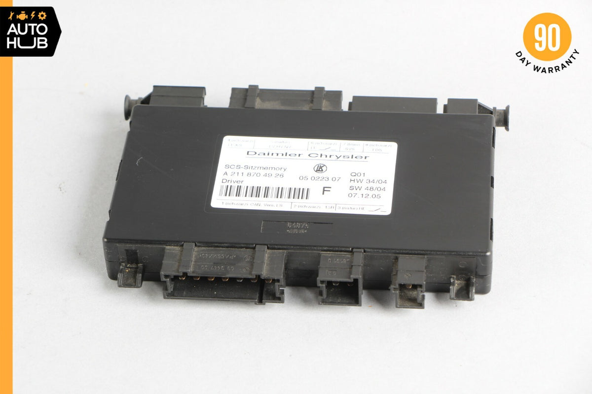 03-12 Mercedes W219 CLS500 SLK350 GL550 E320 Seat Control Module Left Side OEM - photo 1