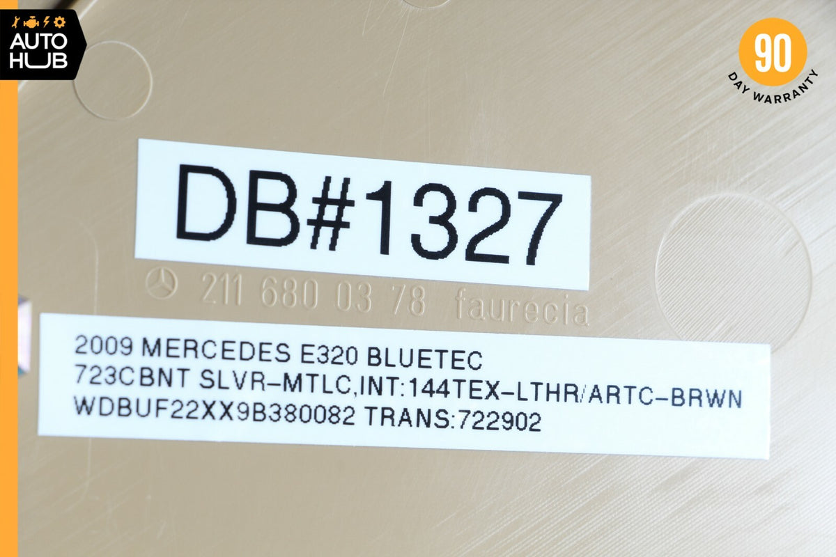 03-09 Mercedes W211 E320 E500 Left Side Dashboard Trim Cover Panel Beige OEM - photo 11