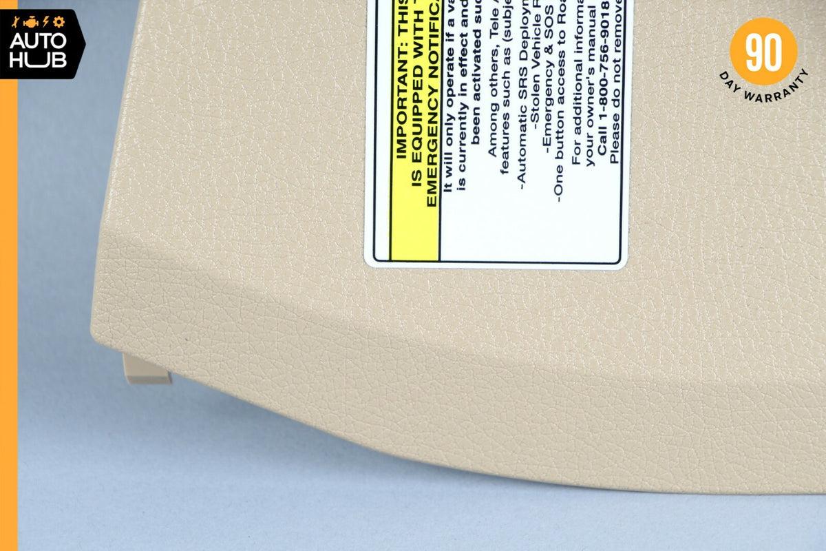 03-09 Mercedes W211 E350 E500 Left Side Dashboard Trim Cover Panel Beige OEM - photo 3