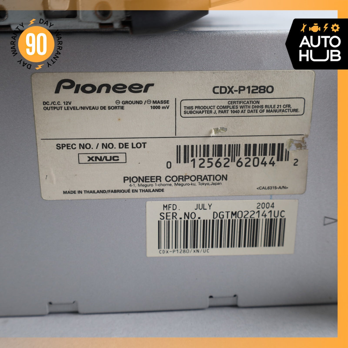 Pioneer AVIC-N1 DVD Multimedia AV Navigation Hide Away Unit CD Changer Set - photo 16