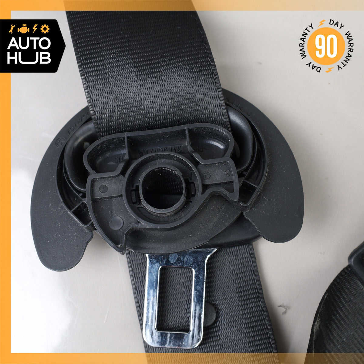 11-18 Porsche Cayenne 958 Front Left Driver Side Seat Belt Black OEM - photo 8