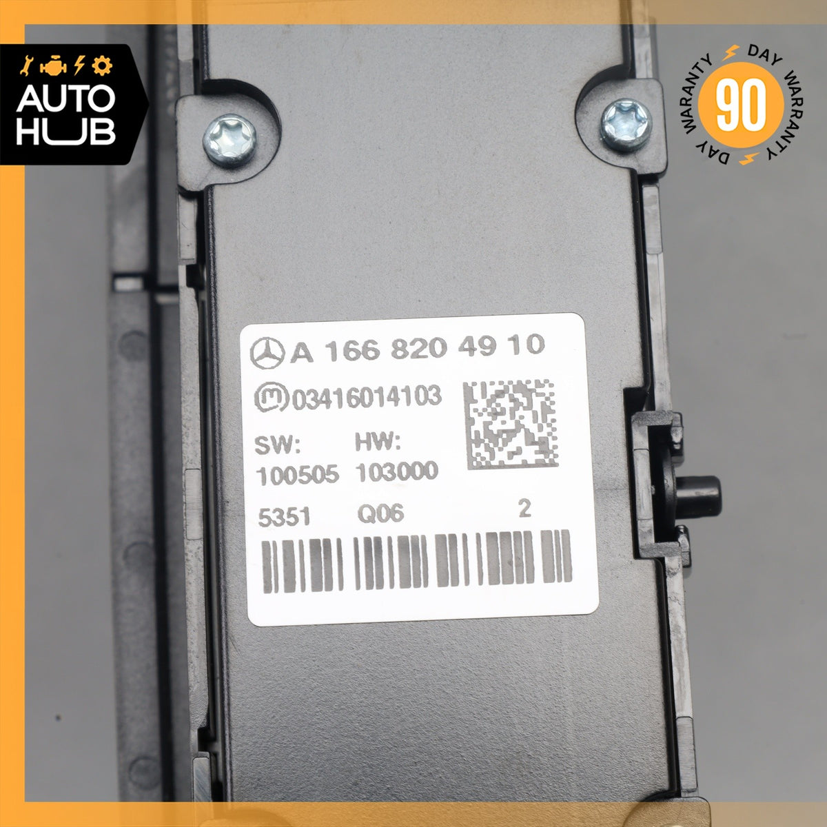 12-16 Mercedes X166 GL350 Center Dashboard Hazard Control Switch OEM - photo 16