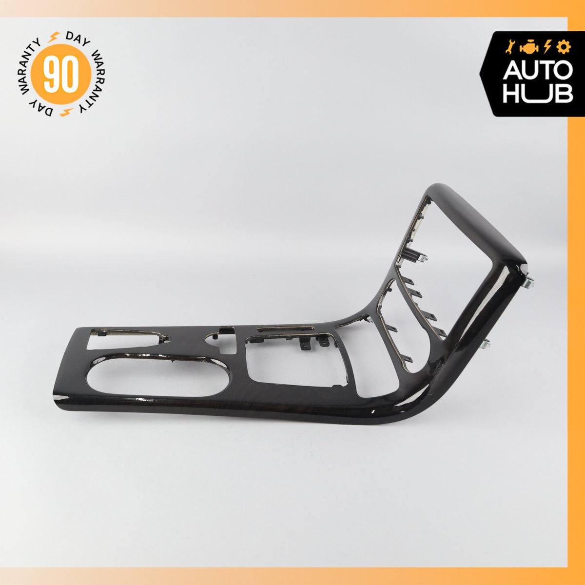 12-16 Mercedes R172 SLK250 Center Console Trim Bezel Black Ash Wood OEM 40k - photo 3