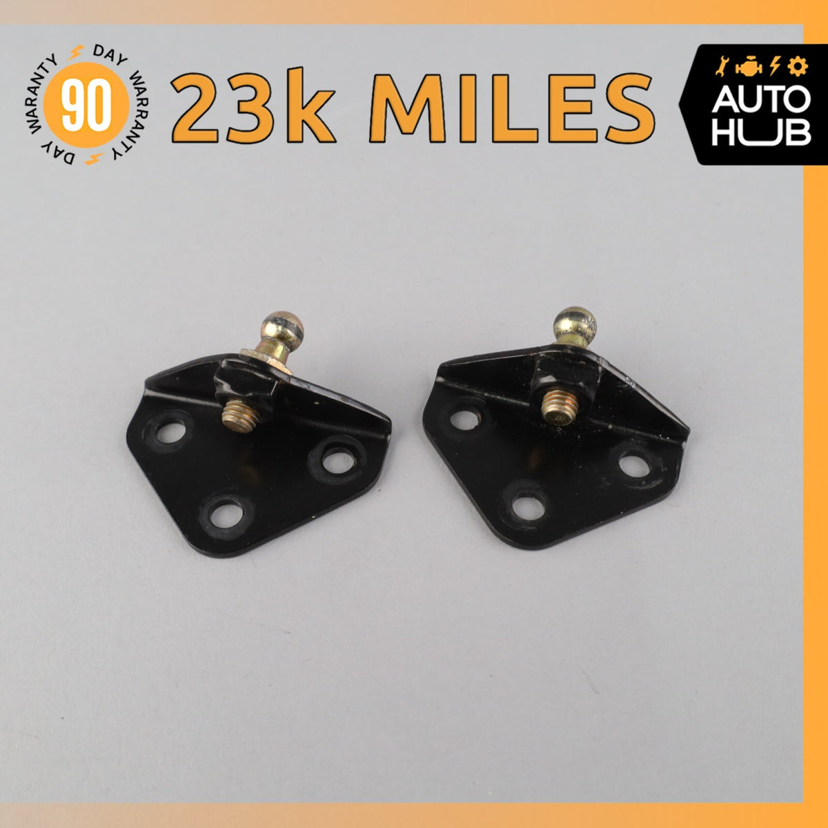 Aston Martin DB7 Convertible Trunk Lid Shock Lift Support Strut Brackets Set OEM - photo 1