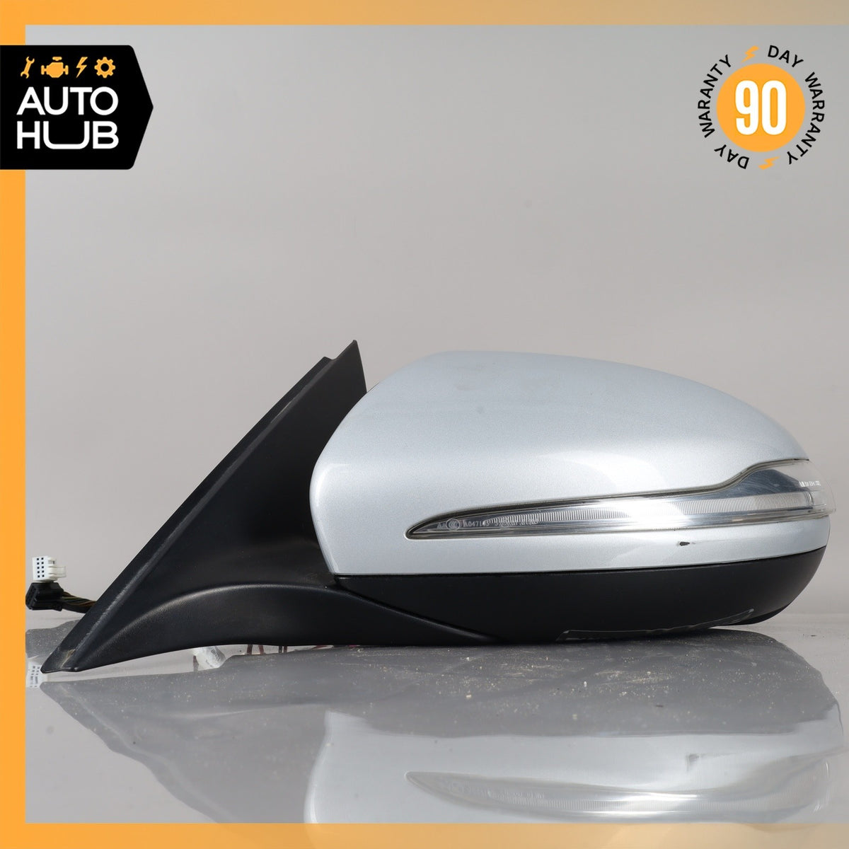 15-16 Mercedes W205 C300 Sedan Left Side Rear View Door Mirror w/ Blind Spot OEM - photo 7