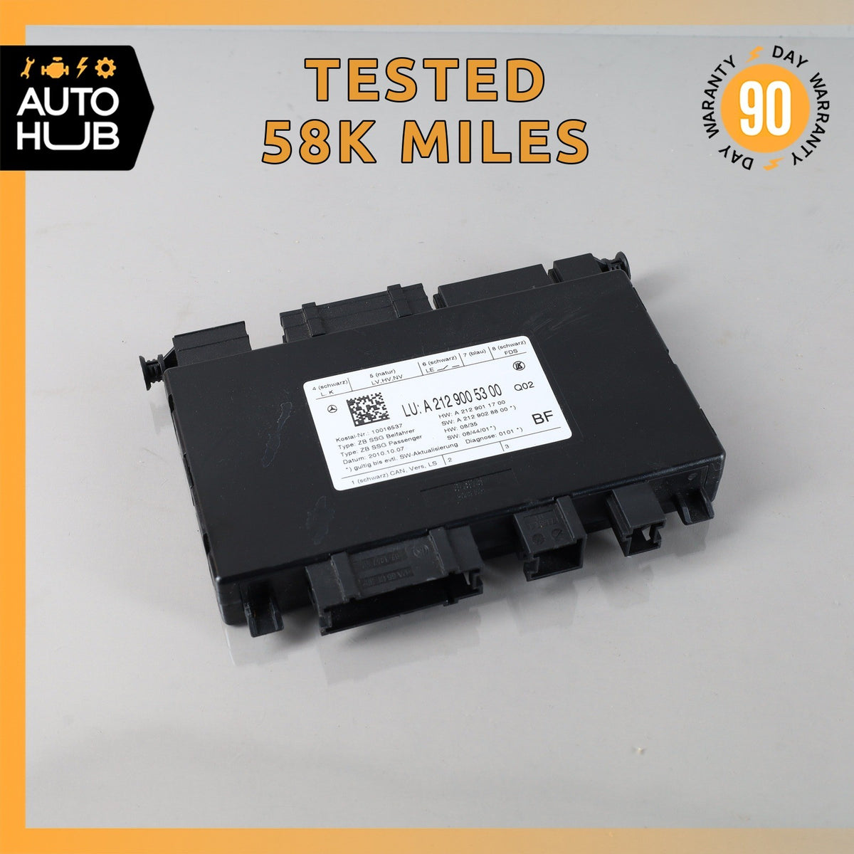 Mercedes W212 E350 CLS550 SLK250 C350 Seat Control Module Front Right Side OEM - photo 1
