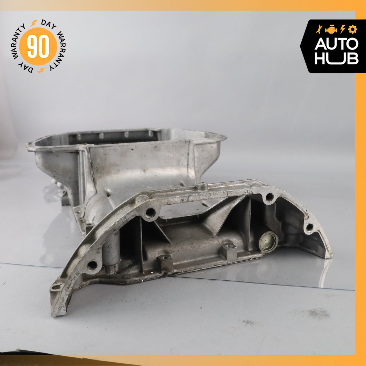 92-99 Mercedes W140 CL600 S600 Oil Pan Upper Part 1200103213 OEM - photo 7