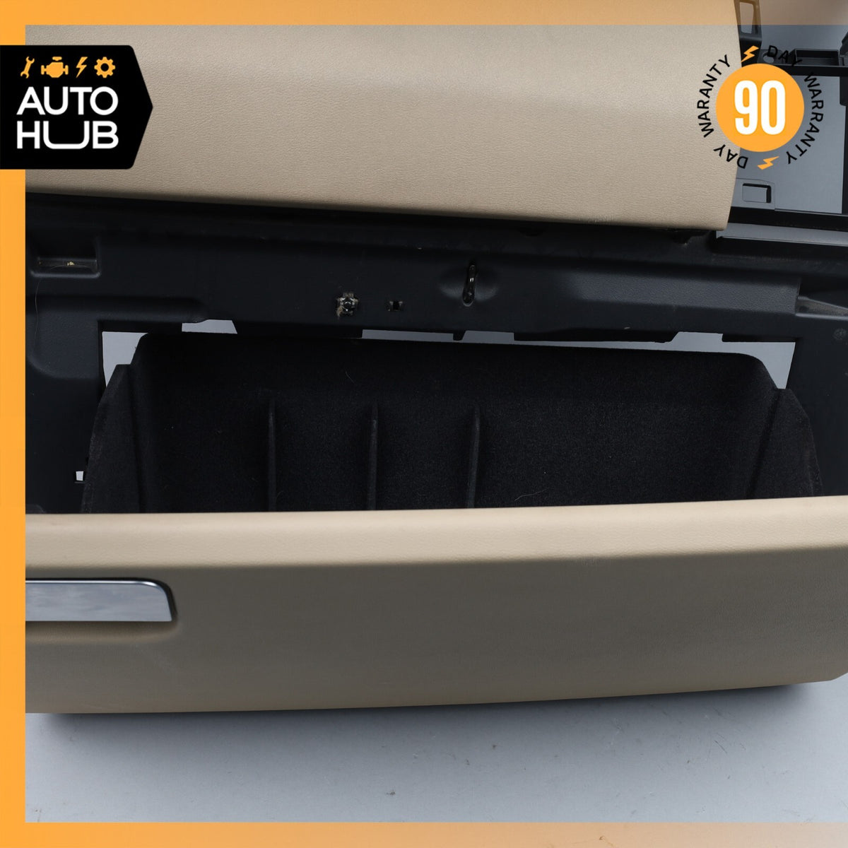 10-16 Land Rover LR4 HSE Dashboard Glove Box Compartment Beige OEM - photo 9