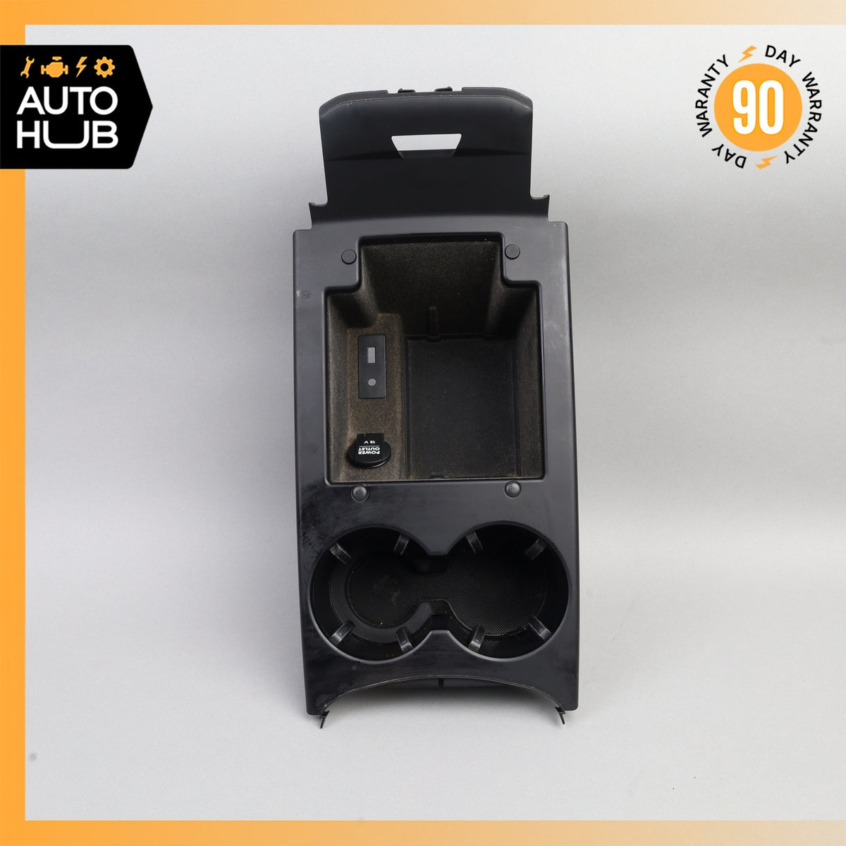 15-16 Porsche Macan 95B Center Console Cupholder Storage Compartment Black OEM - photo 1