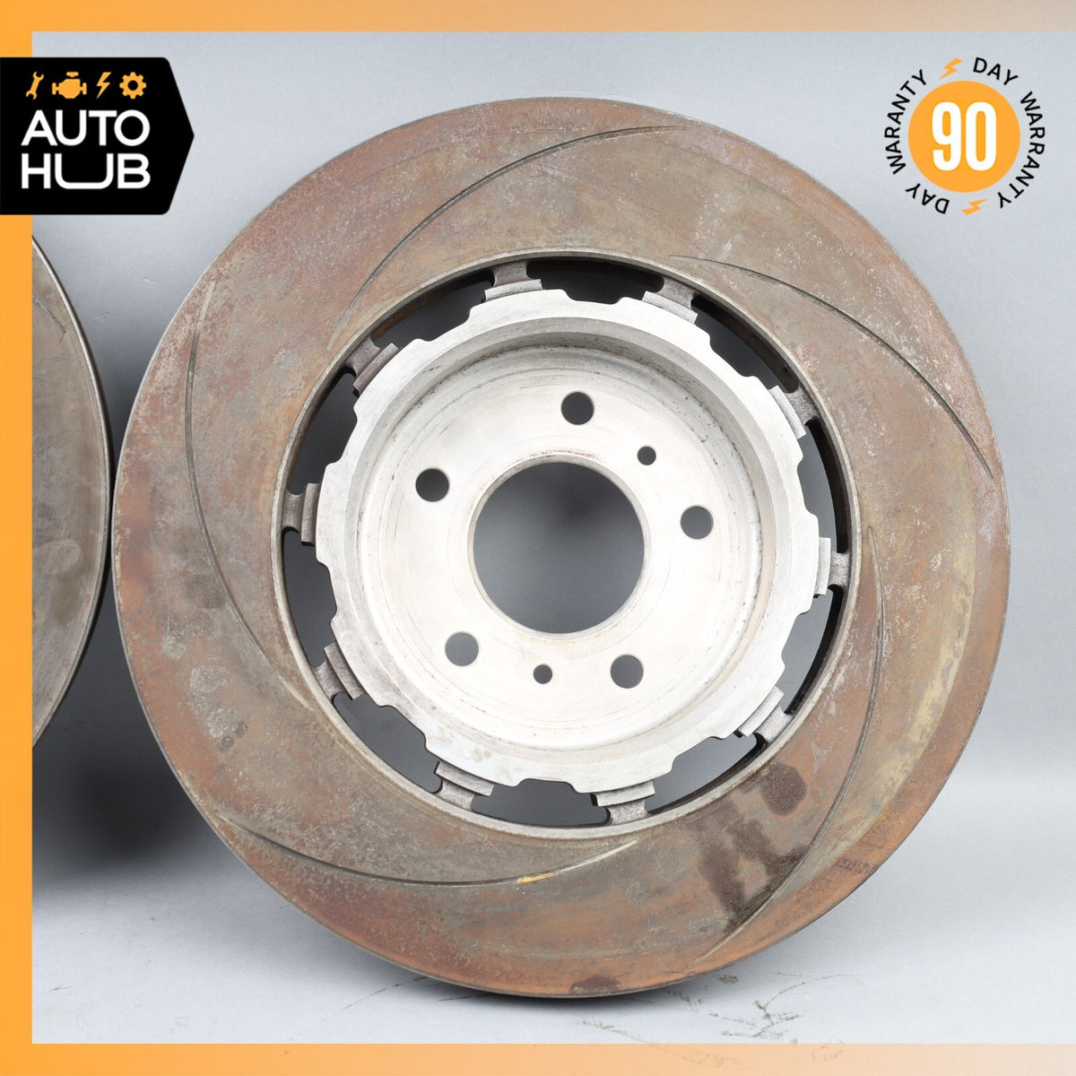 12-15 Aston Martin Rapide Front Brake Rotors Disc Left & Right Set OEM 11k - photo 8