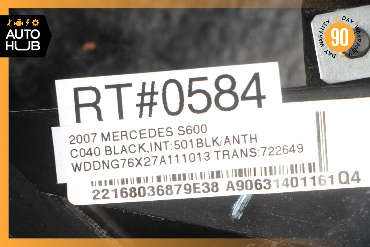07-09 Mercedes W221 S600 S65 AMG Dashboard Dash Glove Box Compartment Black OEM - photo 12