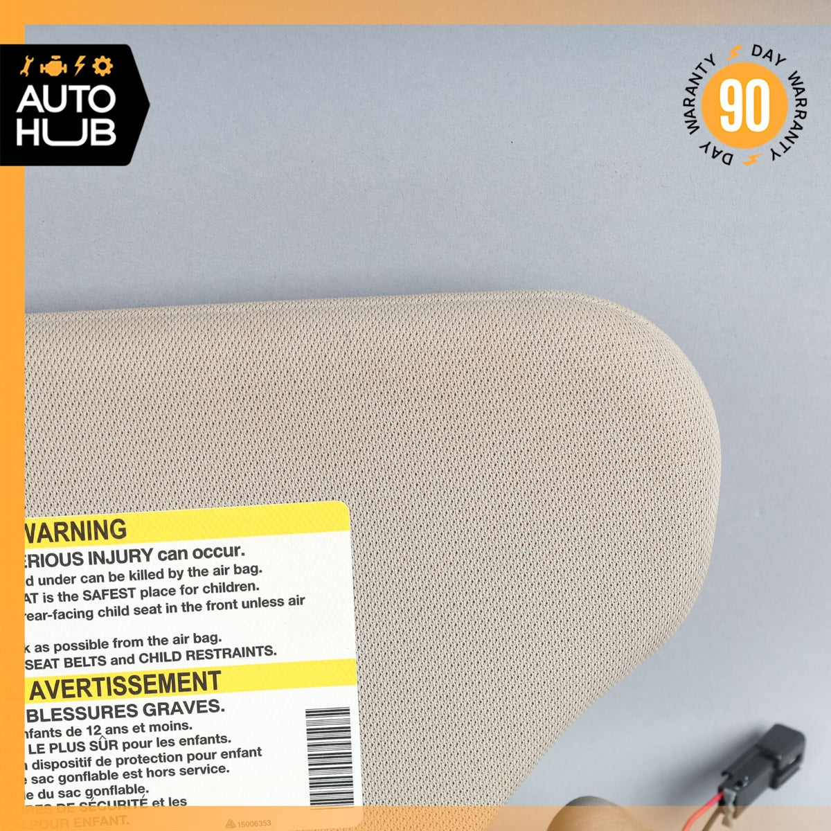 04-05 Cadillac XLR Right Passenger Side Sun Visor Shade Beige 10334541 OEM 69k - photo 5