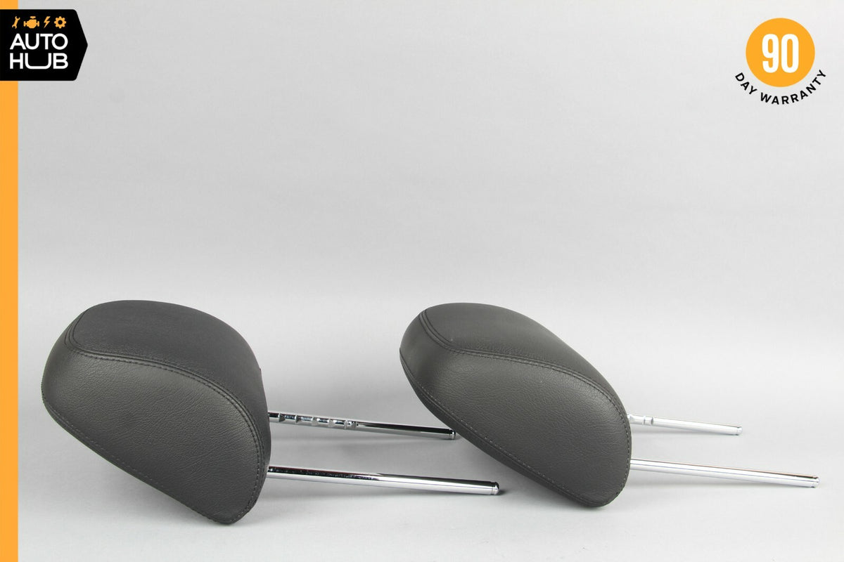 97-03 Mercedes W208 CLK430 CLK320 Front Seat Headrest Head Rest Black Set of 2 - photo 7