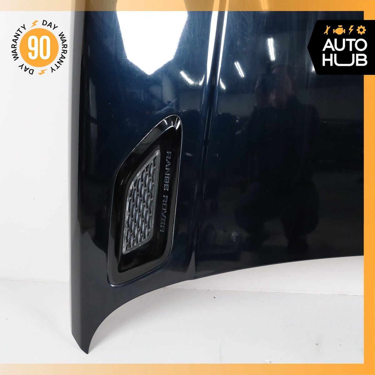 14-22 Range Rover Sport L494 Hood Bonnet Cover Panel Assembly Black OEM - photo 3