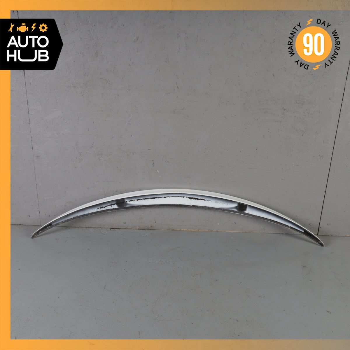 Mercedes W205 C300 C43 AMG Sedan Rear Trunk Lid Spoiler Lip Wing White OEM - photo 8