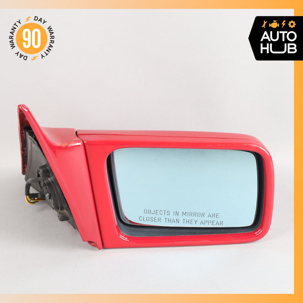 90-96 Mercedes R129 SL500 SL320 300SL Side View Door Mirror Right Side Red OEM - photo 3