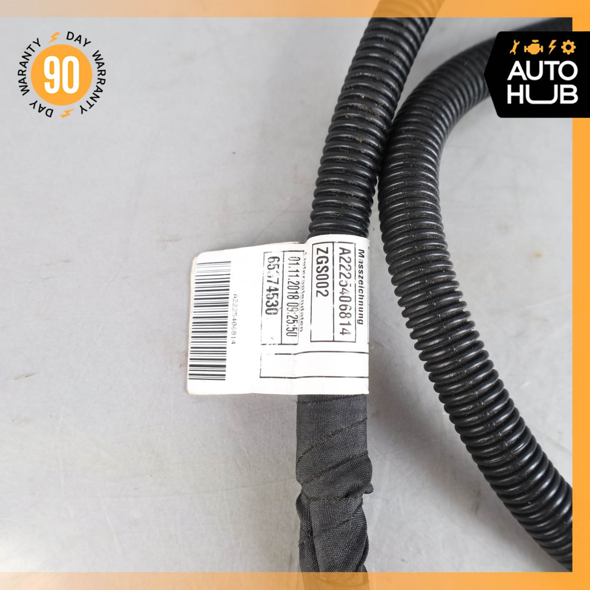 18-20 Mercedes W222 S450 4Matic Starter Alternator Cable Harness 2225406814 OEM - photo 10