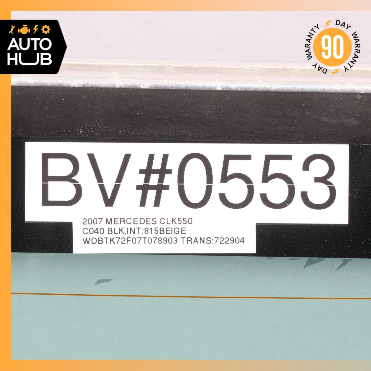 03-09 Mercedes W209 CLK550 CLK350 CLK320 Convertible Soft Top Rear Glass OEM - photo 11