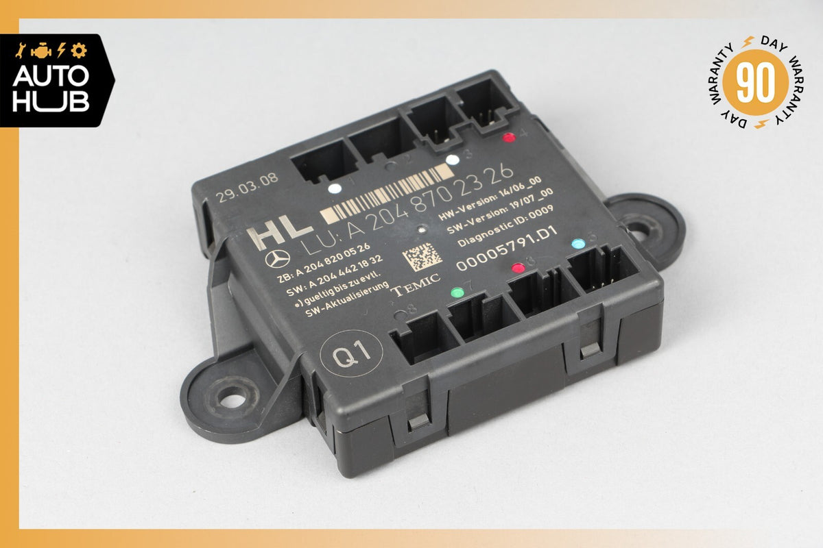 08-18 Mercedes W204 C300 CLS550 GLK350 Rear Left Side Door Control Module OEM - photo 1