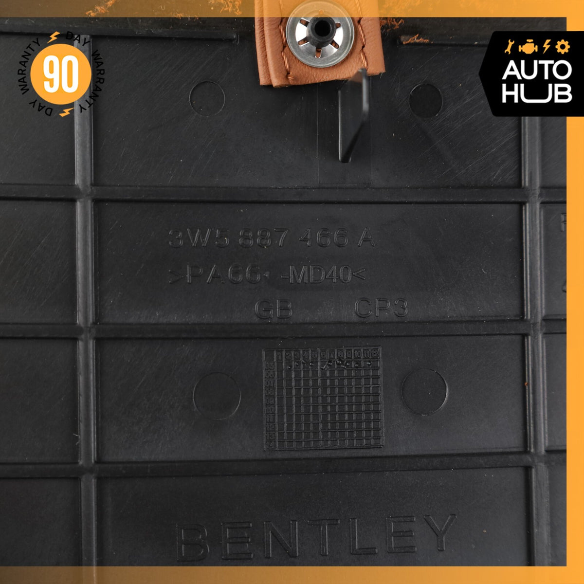 Bentley Continental Flying Spur Rear Right Top Deck Child Latch Leather Cover - photo 7