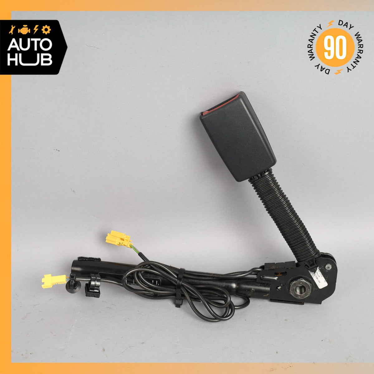 07-09 Mercedes W211 E350 CLS550 Front Right Side Seat Belt Buckle Black OEM - photo 1