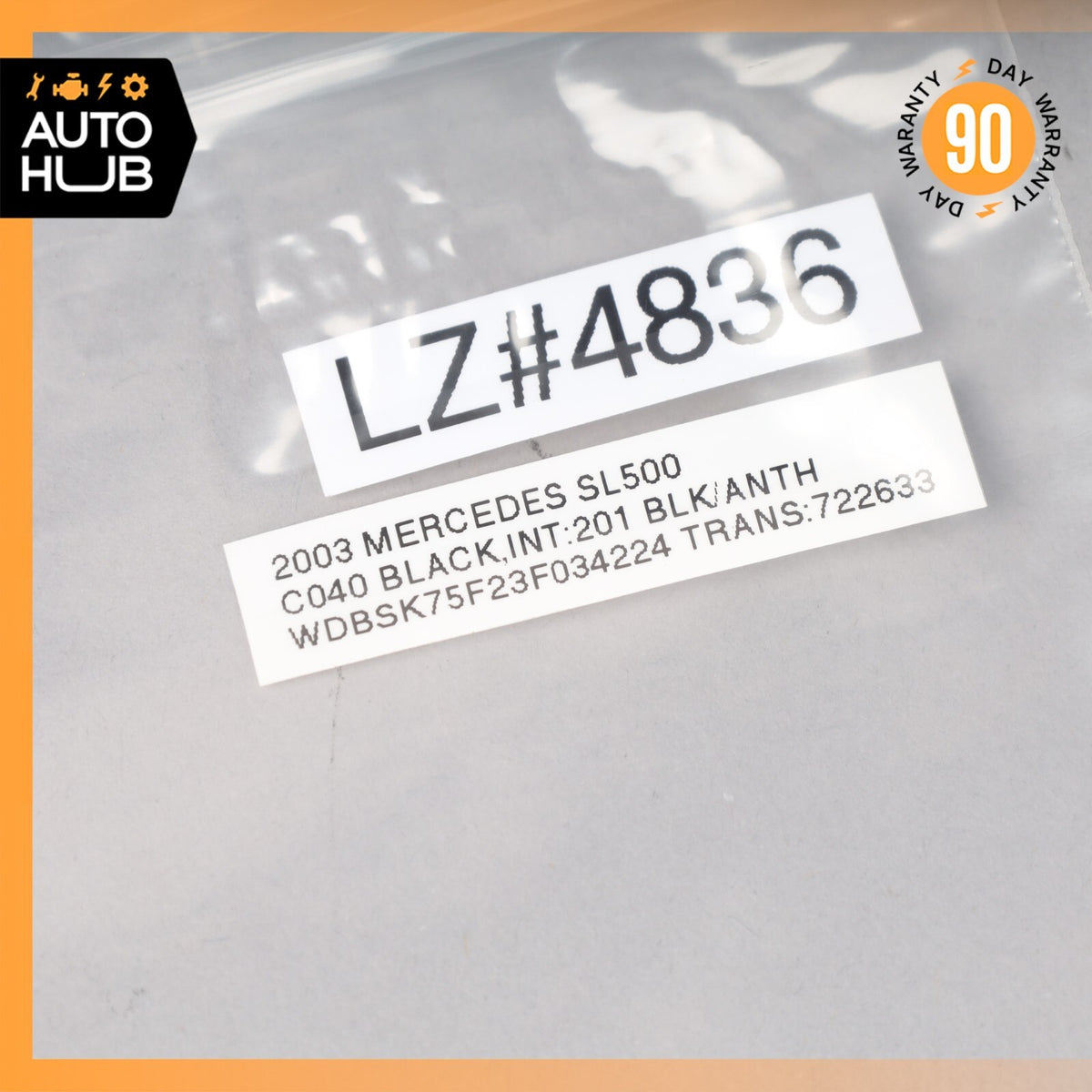 03-12 Mercedes R230 SL500 SL550 Front Left or Right Wheel Speed ABS Sensor OEM - photo 12