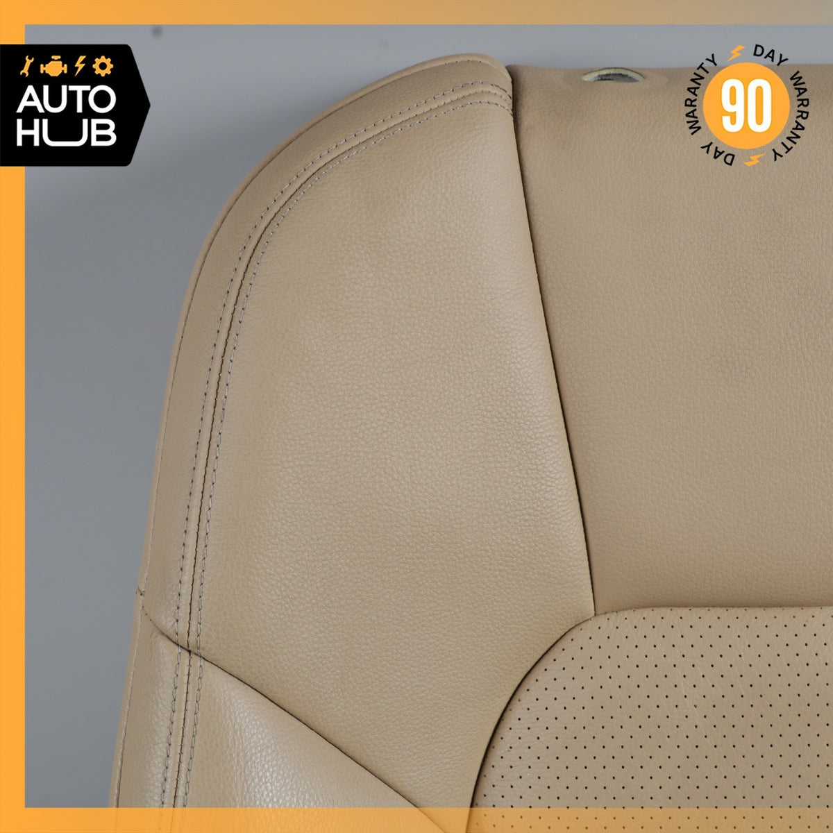 11-18 Porsche Cayenne 958 Front Right Side Seat Upper Cushion Beige OEM - photo 2