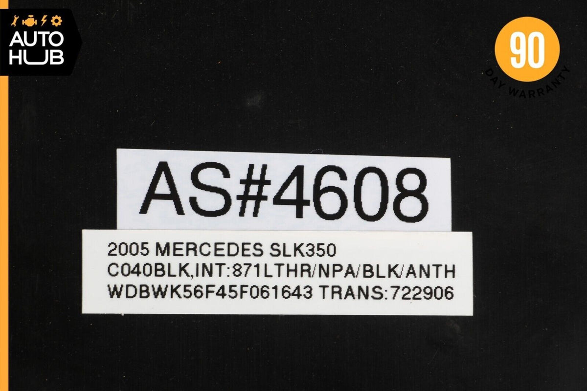 05-11 Mercedes R171 SLK350 Dashboard Glove Box Storage Black w/ Knee Airbag OEM - photo 12