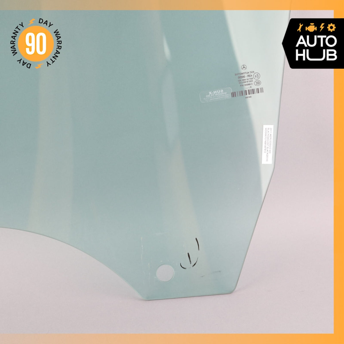 11-17 Mercedes W207 E550 Convertible Door Window Glass Front Right Side OEM 74k - photo 11