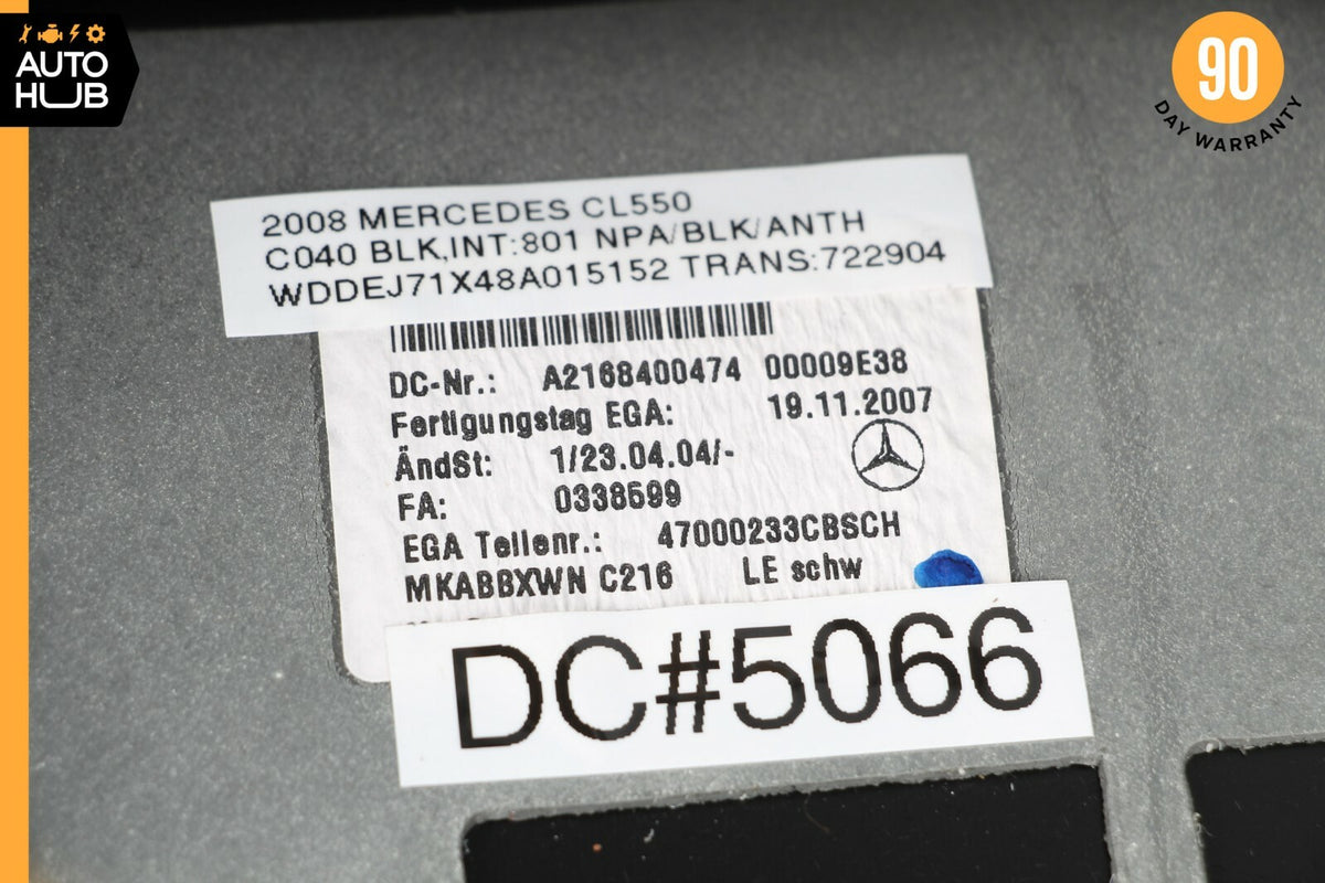 07-14 Mercedes W216 CL550 CL63 AMG  Rear Center Console Storage Compartment OEM - photo 11