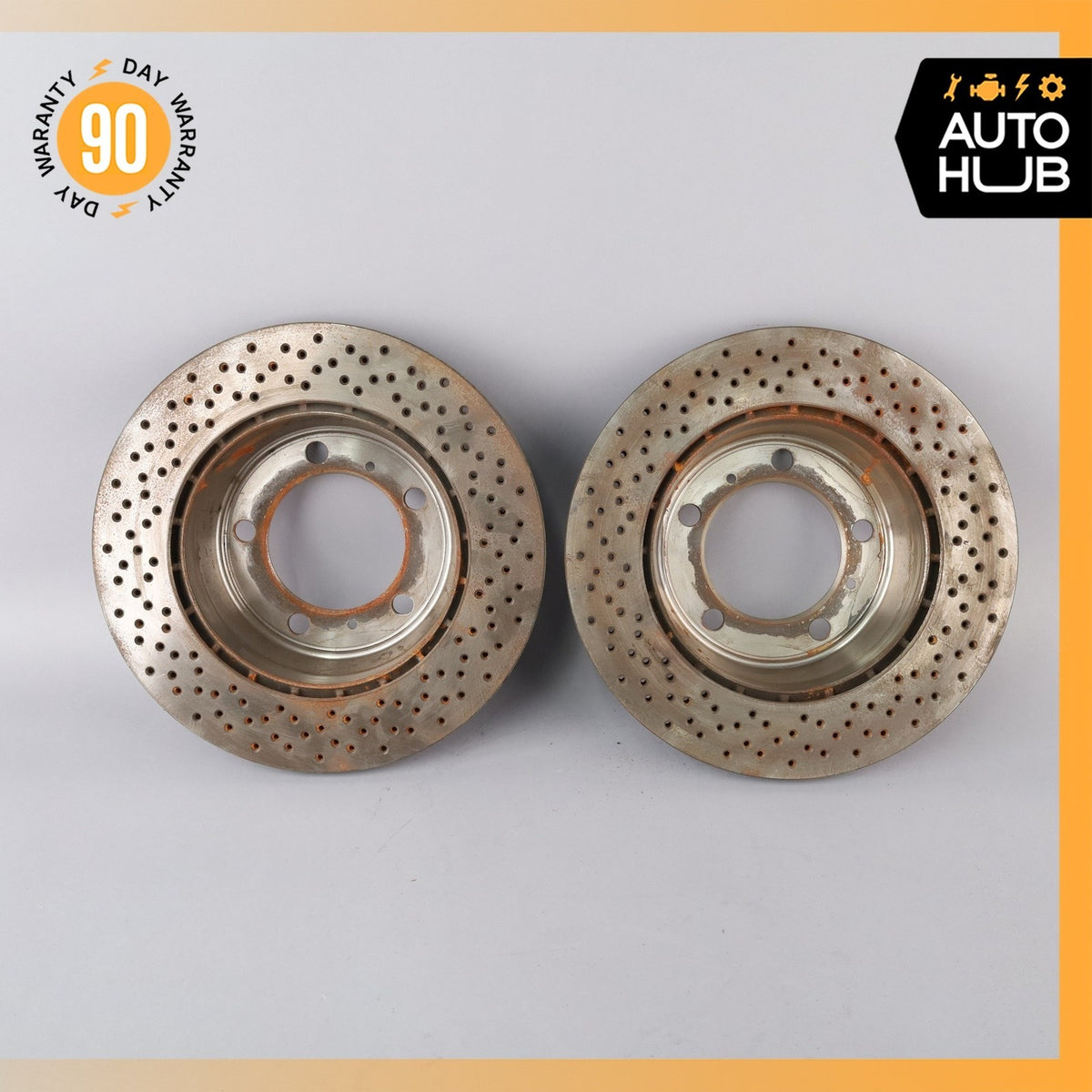 Porsche Boxster 987 Rear Left & Right Brake Rotors Disc Set Aftermarket - photo 13