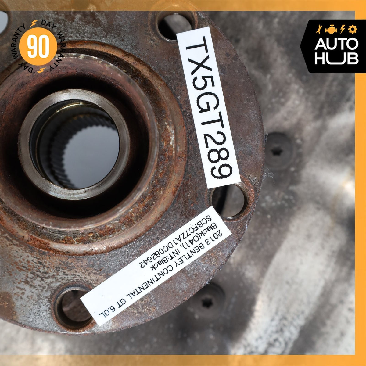 12-13 Bentley Continental GT GTC Front Right Side Spindle Knuckle Hub OEM 30k - photo 16