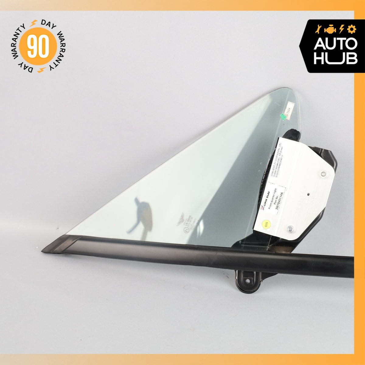 07-18 Bentley Continental GTC Front Right Side Door Vent Window Glass OEM - photo 2