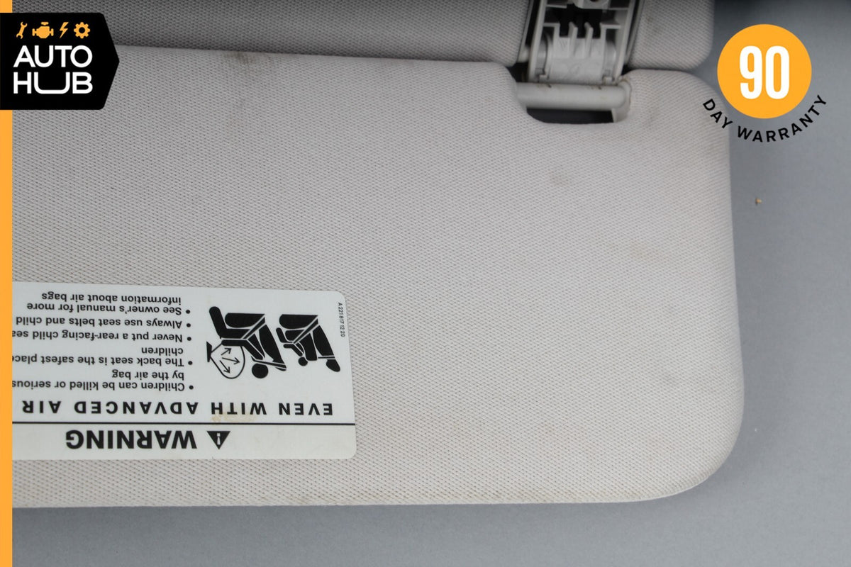 07-09 Mercedes W211 E350 E550 Right Side Sunvisor Sun Visor Shade Cover OEM - photo 9