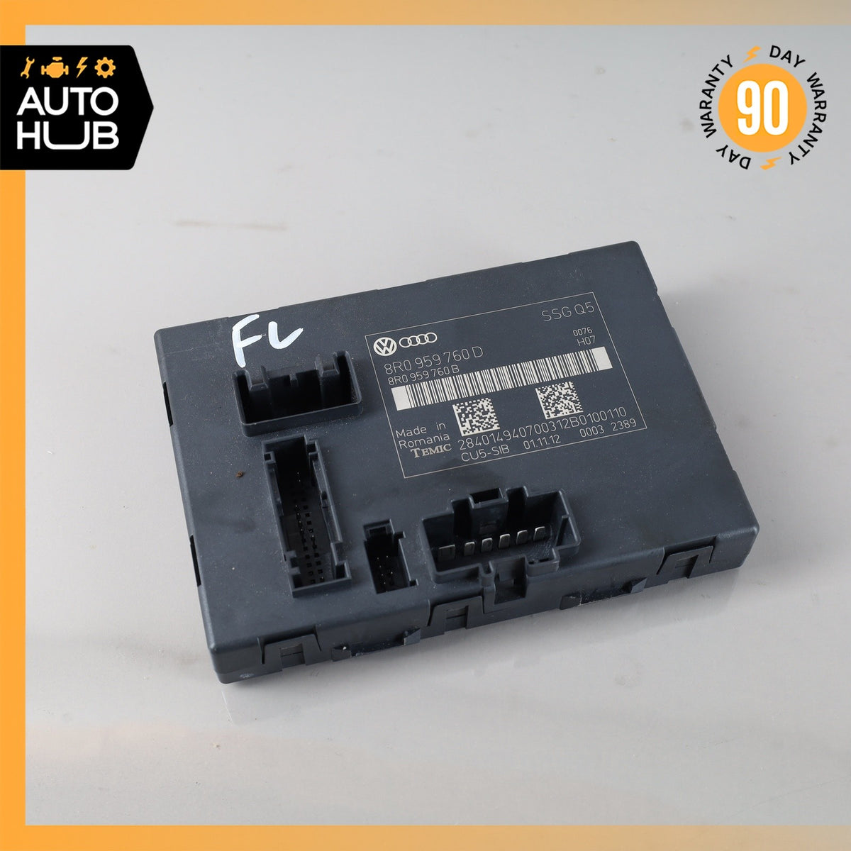 09-17 Audi 8R Q5 Front Left Seat Memory Control Module OEM - photo 1