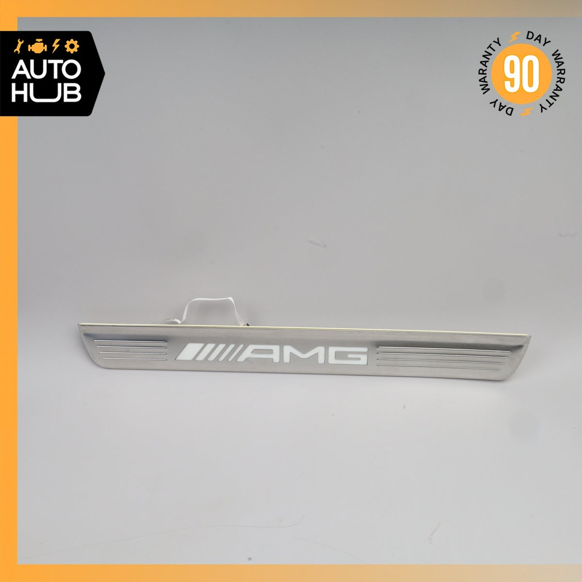 14-20 Mercedes W222 S65 AMG S550 Rear Left Illuminated Door Step Sill Panel OEM - photo 1